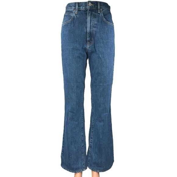 SLVRLAKE Charlotte Women's Blue High Waist Flared Bootcut Denim Jeans Pants 27